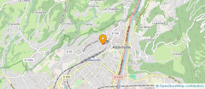 localisation de l'entreprise SYND COPROPRIETE 38 R FELIX CHAUTEMPS  ALBERTVILLE