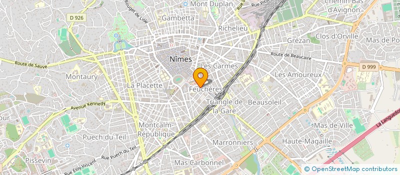 localisation de l'entreprise SYND.COPROPRIETE  4 AVENUE FEUCHERES  NIMES