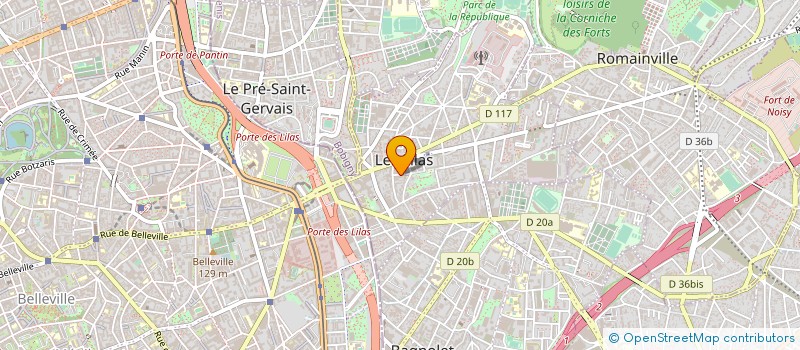 localisation de l'entreprise SYND COPROPRIETE 4 CHAMPOLLION à LES LILAS