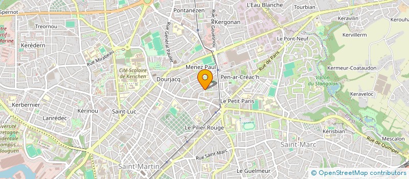 localisation de l'entreprise SYND COPROPRIETE.4 RUE CLAUDE BOURGELAT à BREST