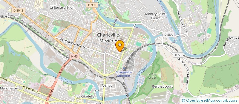 localisation de l'entreprise SYND COPROPRIETE 41 RUE DE L ARQUEBUSE  CHARLEVILLE-MEZIERES