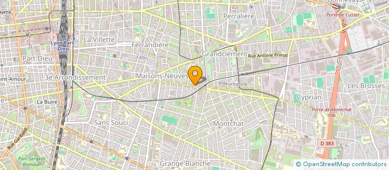 localisation de l'entreprise SYND COPROPRIETE 42 RUE ARAGO  VILLEURBANNE