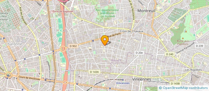 localisation de l'entreprise SYND COPROPRIETE 43 RUE FRANCOIS ARAGO à MONTREUIL
