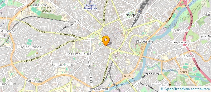 localisation de l'entreprise SYND COPROPRIETE 45 BD GAMBETTA à LIMOGES