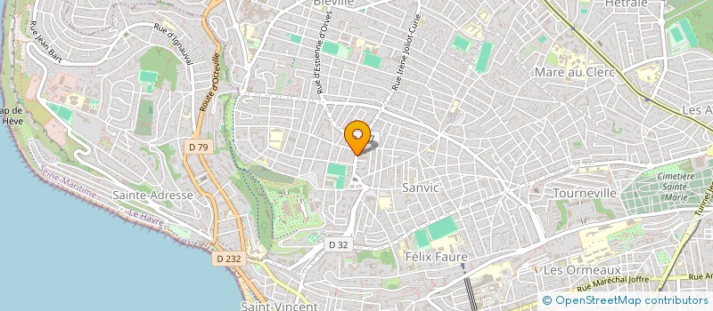 localisation de l'entreprise SYND COPROPRIETE 46 RUE JOLIOT CURIE à LE HAVRE