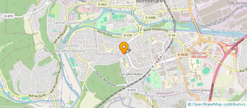localisation de l'entreprise SYND. COPROPRIETE 5 C5 RUE H BOUCHER  MONTBELIARD