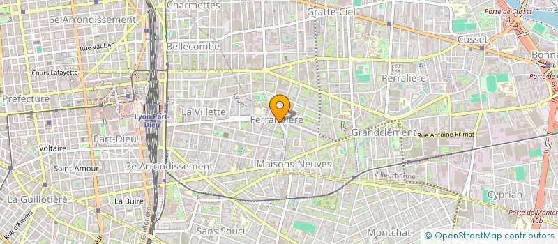 localisation de l'entreprise SYND COPROPRIETE 52 AV MARC SANGNIER  VILLEURBANNE