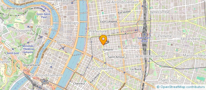 localisation de l'entreprise SYND COPROPRIETE 52 RUE MONCEY  LYON