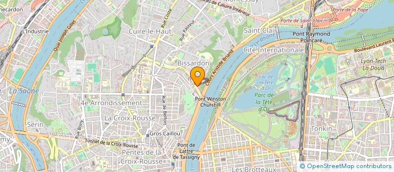 localisation de l'entreprise SYND COPROPRIETE 53 MTE DE LA BOUCLE à CALUIRE-ET-CUIRE