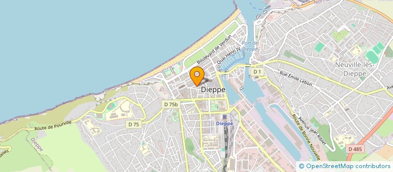 localisation de l'entreprise SYND COPROPRIETE 57 61 RUE SAINT JACQUES  DIEPPE