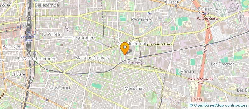 localisation de l'entreprise SYND COPROPRIETE 6 RUE DES DEUX FRERES  VILLEURBANNE