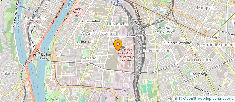 localisation de l'entreprise SYND COPROPRIETE 62 AV JF RACLET  LYON