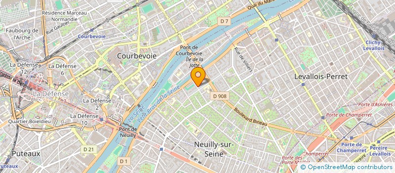 localisation de l'entreprise SYND COPROPRIETE 64 A 66 RUE EDOUARD NORTIER à NEUILLY-SUR-SEINE