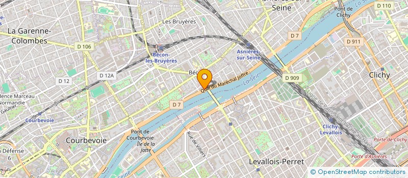 localisation de l'entreprise SYND COPROPRIETE 69 QUAI MARECHAL JOFFRE  COURBEVOIE