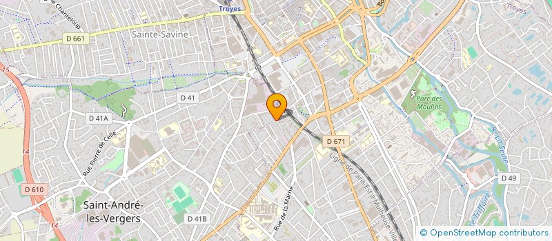 localisation de l'entreprise SYND COPROPRIETE 7 RUE ADOLPHE THIERS  TROYES