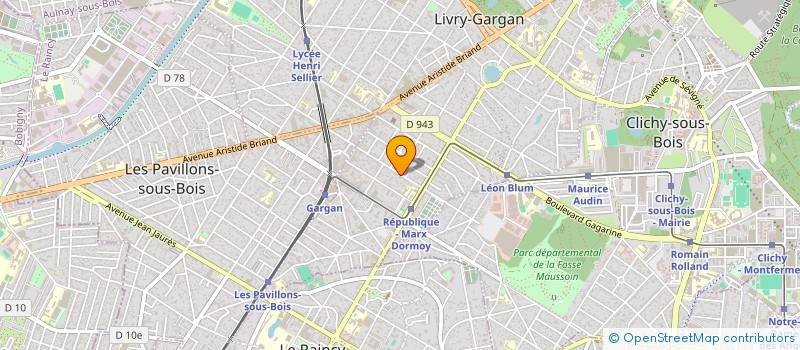 localisation de l'entreprise SYND COPROPRIETE 72 76 AV PAUL DUPONT  LIVRY-GARGAN