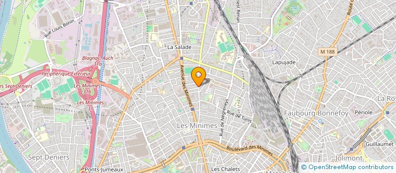 localisation de l'entreprise SYND COPROPRIETE 73 AV FREDERIC ESTEBE à TOULOUSE
