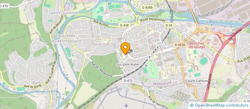 localisation de l'entreprise SYND. COPROPRIETE 8 C5 RUE H BOUCHER  MONTBELIARD