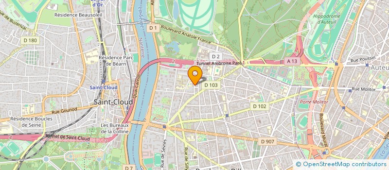localisation de l'entreprise SYND COPROPRIETE 8 RUE DE MONTMORENCY à BOULOGNE-BILLANCOURT