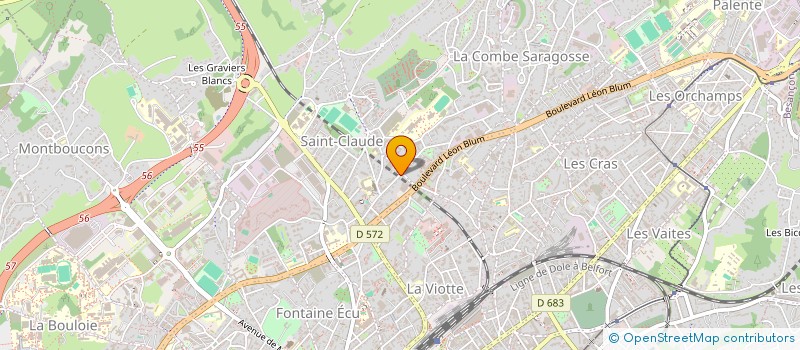 localisation de l'entreprise SYND. COPROPRIETE 8 RUE JEAN WYRSCH  BESANCON