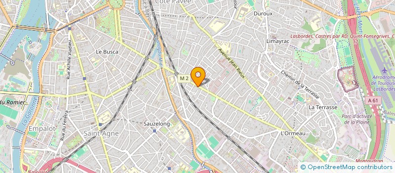 localisation de l'entreprise SYND COPROPRIETE 84&86 AV ST EXUPERY à TOULOUSE