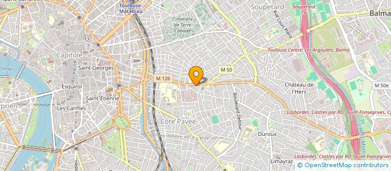 localisation de l'entreprise SYND COPROPRIETE 88-90 AV CAMILLE PUJOL à TOULOUSE