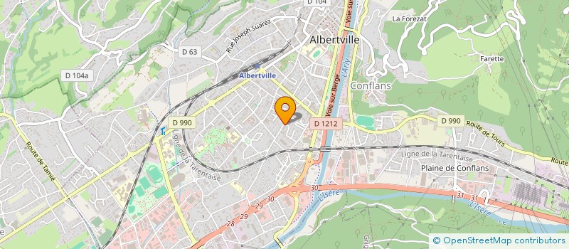 localisation de l'entreprise SYND COPROPRIETE ALPE LUMIERE  ALBERTVILLE
