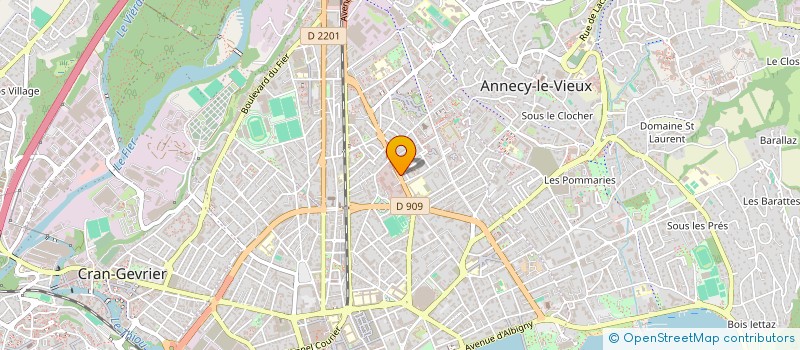 localisation de l'entreprise SYND COPROPRIETE AVENUE DE LA PLAINE  ANNECY