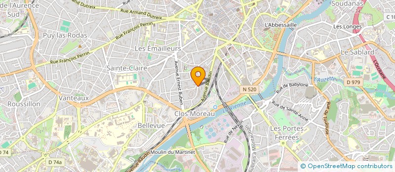 localisation de l'entreprise SYND COPROPRIETE BEAUSEJOUR à LIMOGES