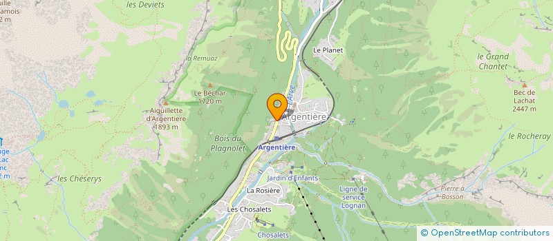 localisation de l'entreprise SYND COPROPRIETE BELLEVUE ARGENTIERE  CHAMONIX-MONT-BLANC