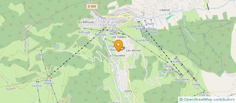 localisation de l'entreprise SYND COPROPRIETE BELVEDERE 1 à LA CLUSAZ