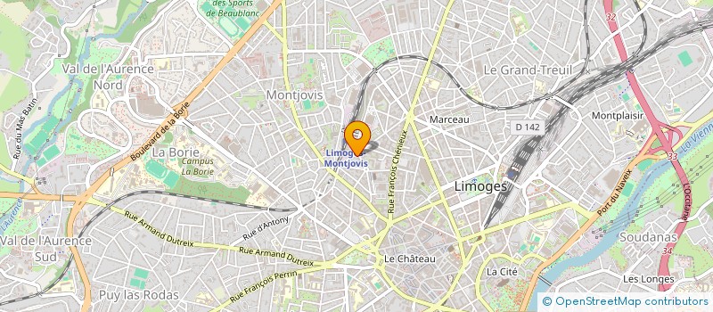 localisation de l'entreprise SYND COPROPRIETE BERTHELOT à LIMOGES