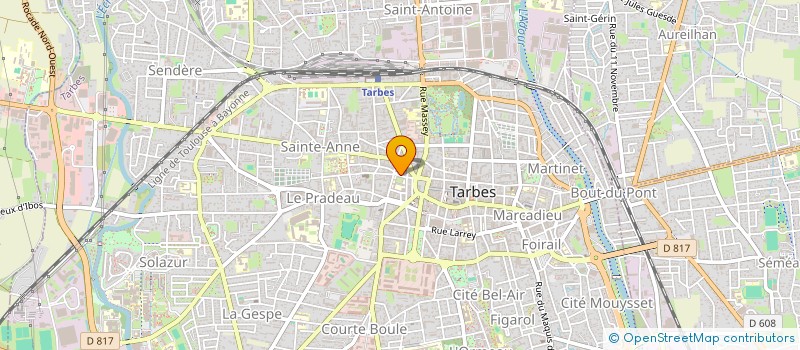 localisation de l'entreprise SYND COPROPRIETE CAUSSADE 2 à TARBES