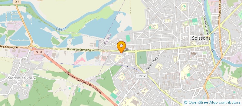 localisation de l'entreprise SYND COPROPRIETE CENTR COMMERCIAL MAUPAS à SOISSONS