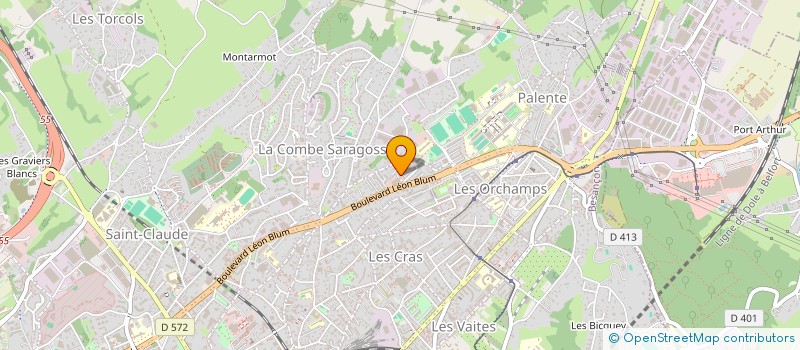 localisation de l'entreprise SYND COPROPRIETE CHAMPS PASSERET  BESANCON