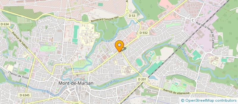 localisation de l'entreprise SYND COPROPRIETE CLOS MICHEL ANGE II  MONT-DE-MARSAN