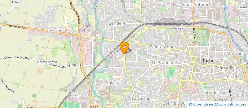 localisation de l'entreprise SYND COPROPRIETE CORISANDE D  TARBES