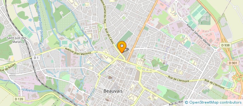 localisation de l'entreprise SYND COPROPRIETE CTRE COMM FRANC MARCHE  BEAUVAIS