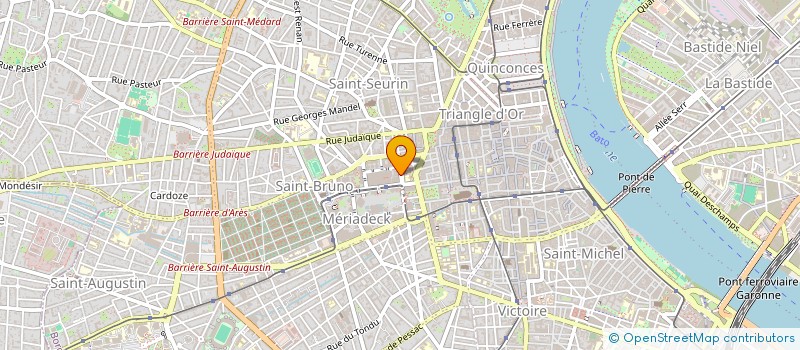 localisation de l'entreprise SYND COPROPRIETE CTRE COMMERCI MERIADECK  BORDEAUX