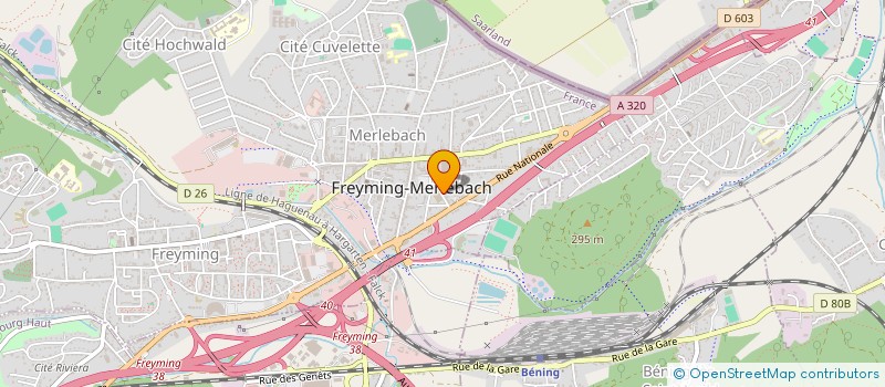 localisation de l'entreprise SYND COPROPRIETE CTRE MEDICAL DES ALLIES  FREYMING-MERLEBACH