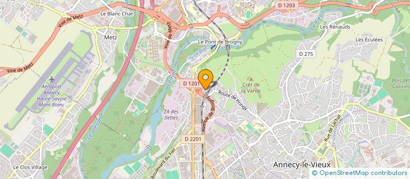 localisation de l'entreprise SYND COPROPRIETE DE L'IMMEUBLE BRUNET  ANNECY