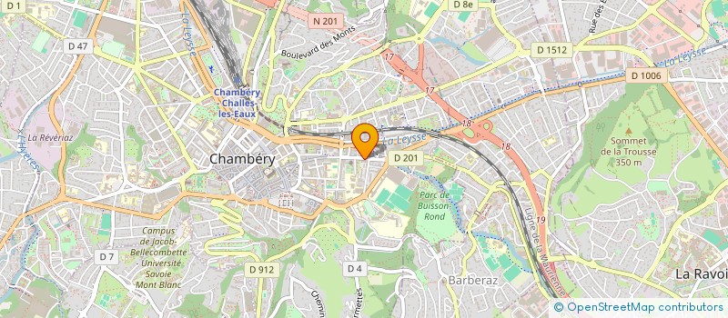 localisation de l'entreprise SYND COPROPRIETE DES JARDINS  CHAMBERY