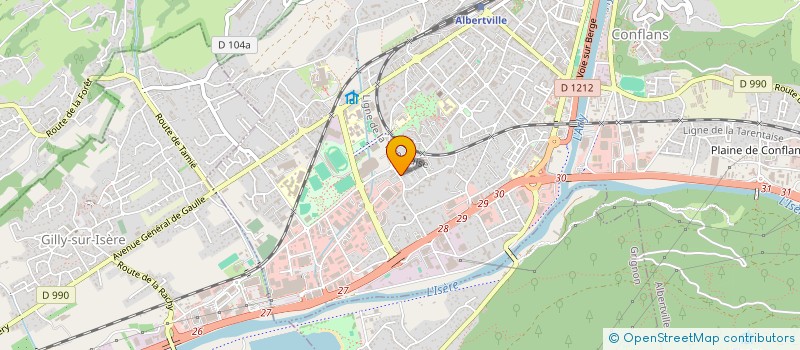 localisation de l'entreprise SYND COPROPRIETE DES PLAINES FLEURIES  ALBERTVILLE