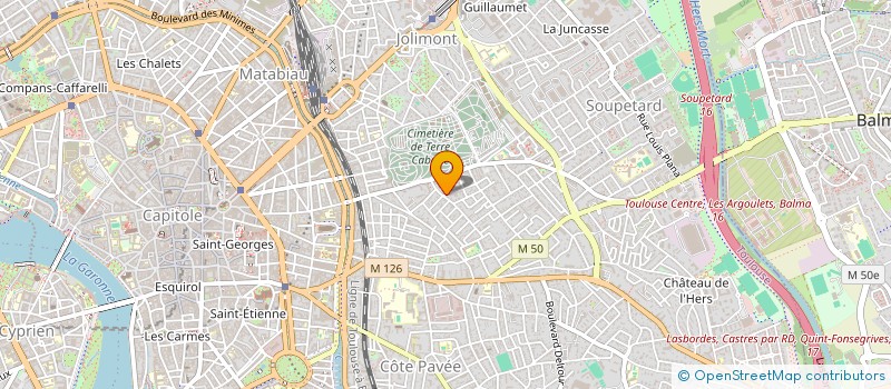 localisation de l'entreprise SYND COPROPRIETE DU 1 RUE CLEMENT à TOULOUSE