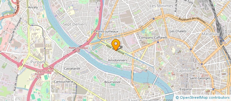 localisation de l'entreprise SYND COPROPRIETE DU 109 ALL DE BRIENNE à TOULOUSE