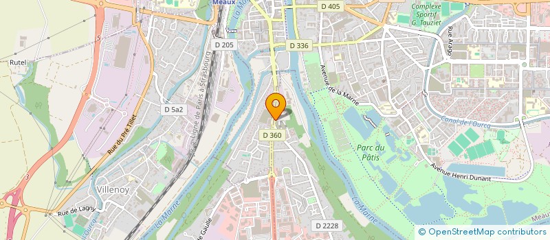 localisation de l'entreprise SYND COPROPRIETE DU 11 AV DE MELUN  NANTEUIL-LES-MEAUX
