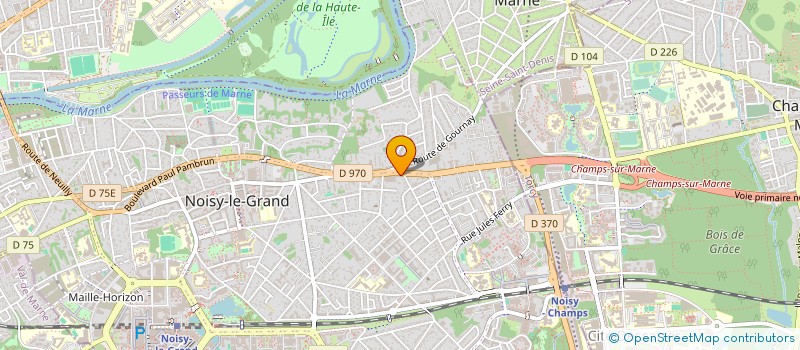 localisation de l'entreprise SYND COPROPRIETE DU 110 AV E COSSONNEAU  NOISY-LE-GRAND