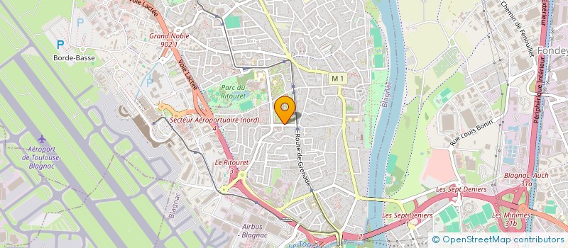 localisation de l'entreprise SYND COPROPRIETE DU 12 R GUYENNE à BLAGNAC