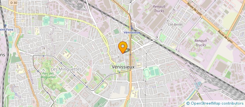 localisation de l'entreprise SYND COPROPRIETE DU 13 RUE PAUL BERT  VENISSIEUX