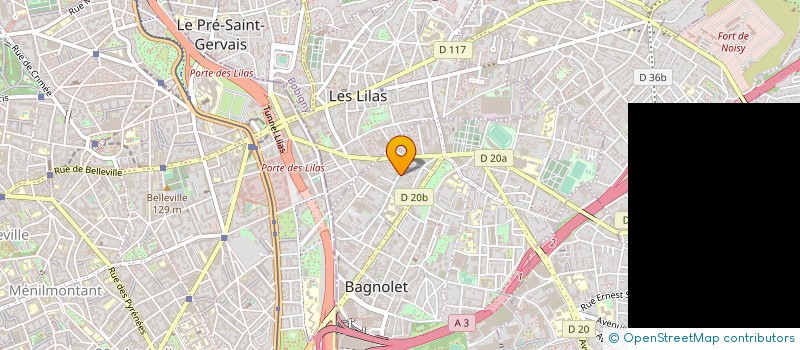 localisation de l'entreprise SYND COPROPRIETE DU 136 AV DE LA DHUYS à BAGNOLET